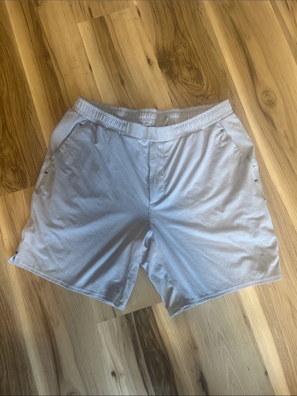 johnnie-O Light Gray Athletic Shorts with Elastic Waist